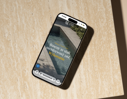 Luxury Zone - responsywna strona internetowa na smartfonie
